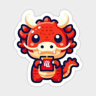 Chibi Red Dragon Magnet