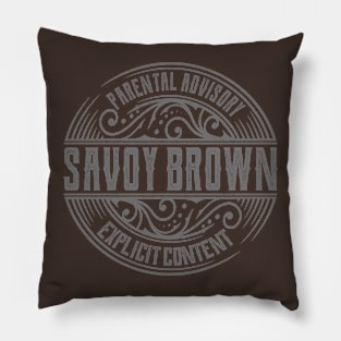 Savoy Brown Vintage Ornament Pillow