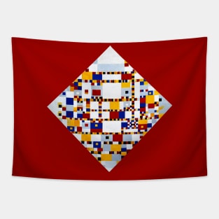 Mondrian Victory Boogie Woogie Neo-Plasticism Abstract Art Tapestry