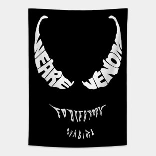 Venom white Tapestry