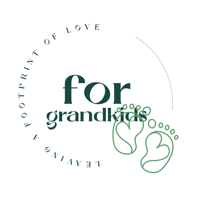 Leaving a Footprint of Love for Grandkids Grandparent by The Tee To Follow