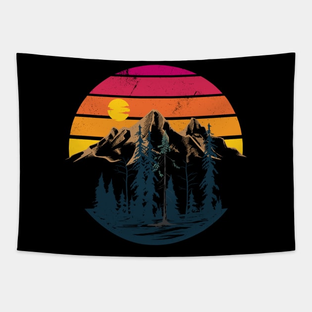 Mountain View 2 Tapestry by pilipsjanuariusDesign