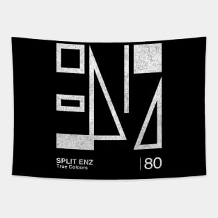 Split Enz / Minimalist Graphic Artwork Design Tapestry