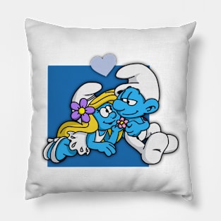 Cartoon Blue Man Pillow