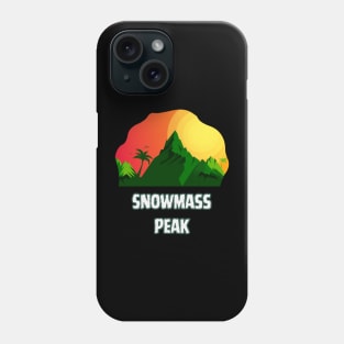 Snowmass Peak Phone Case