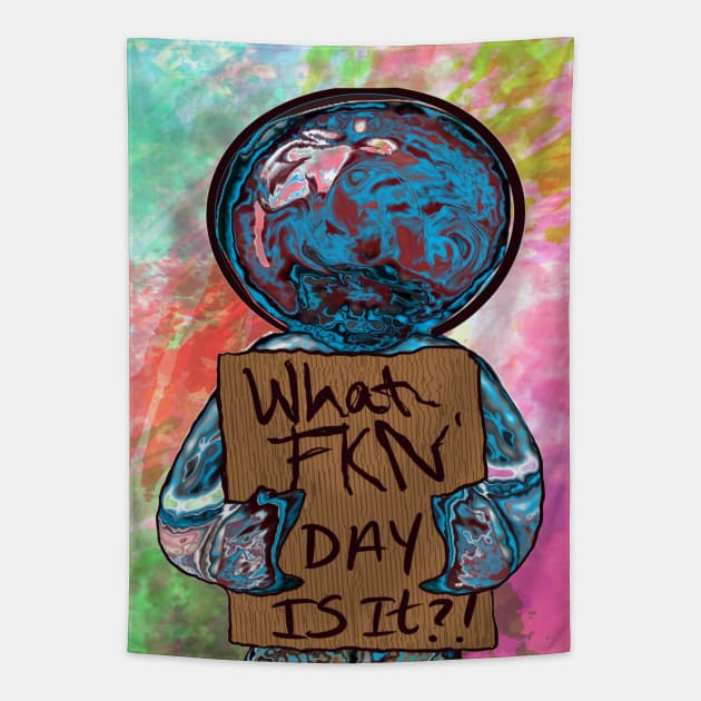 What FKN day is it? Anime character Tapestry by aadventures
