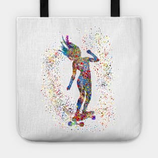 Skateboarding, girl Skateboarding Tote