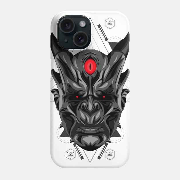 devil head mask Phone Case by SHINIGAMII