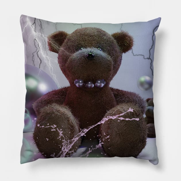 Teddy Bear Pillow by MeditativeLook