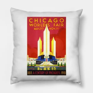 Chicago World's Fair 1933 Pillow