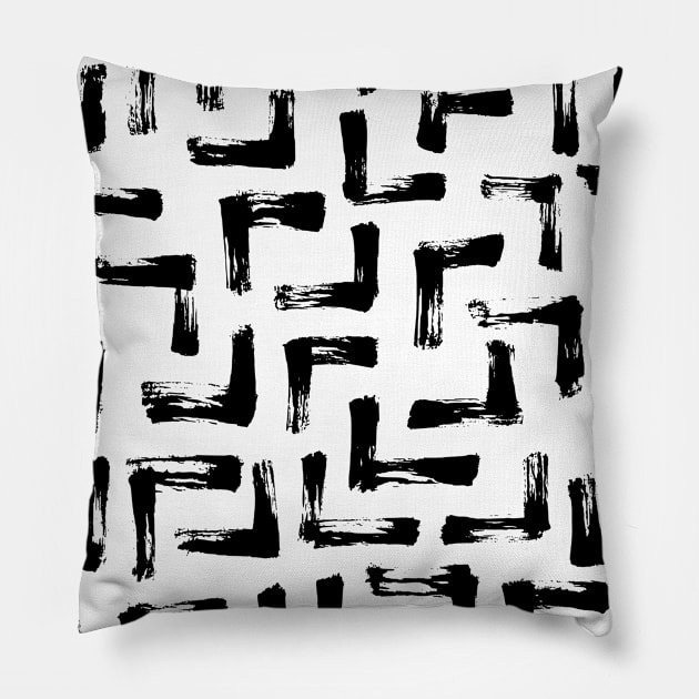 Labyrinth pattern Pillow by 2wenty6ix