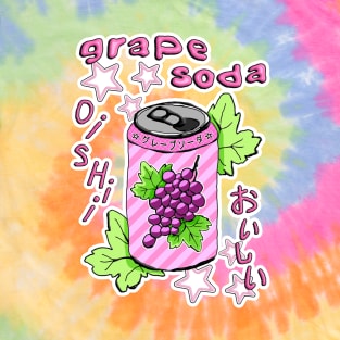 Grape Soda, Y2K Japanese Design T-Shirt