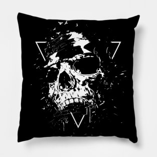 Skull X (bw) Pillow