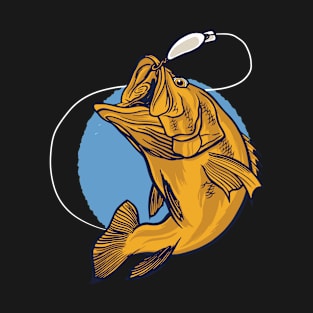 Fishing Black Bass Being Angled Fishing T-Shirt