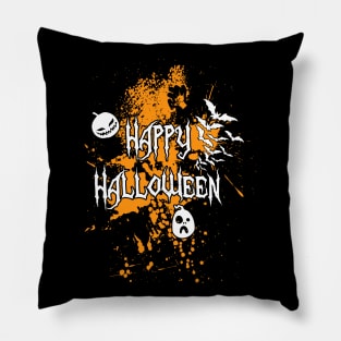 Happy Halloween tee design birthday gift graphic Pillow