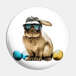 Easter Bunny Sunglasses Hat Pin