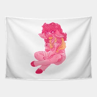 Summer Strawberry Cow Tapestry