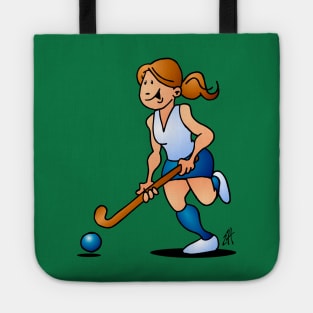 Field hockey girl Tote