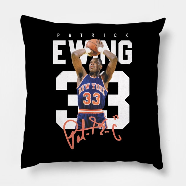 Patrick Ewing Original Aesthetic Tribute 〶 Pillow by Terahertz'Cloth