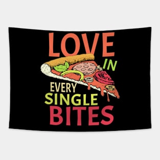 Love In Every Single Bytes - Pizza Tapestry