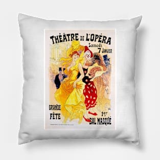 PARIS Opera THEATRE DE L OPERA by Jules Cheret Vintage French Pillow