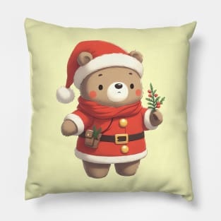 Cute Christmas Bear Santa Pillow