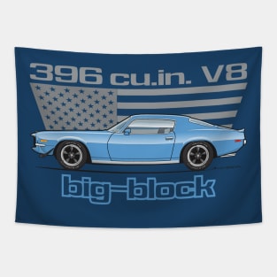 big block-Astro Blue Tapestry