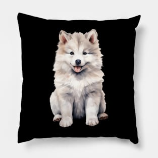 Puppy Alaskan Malamute Pillow