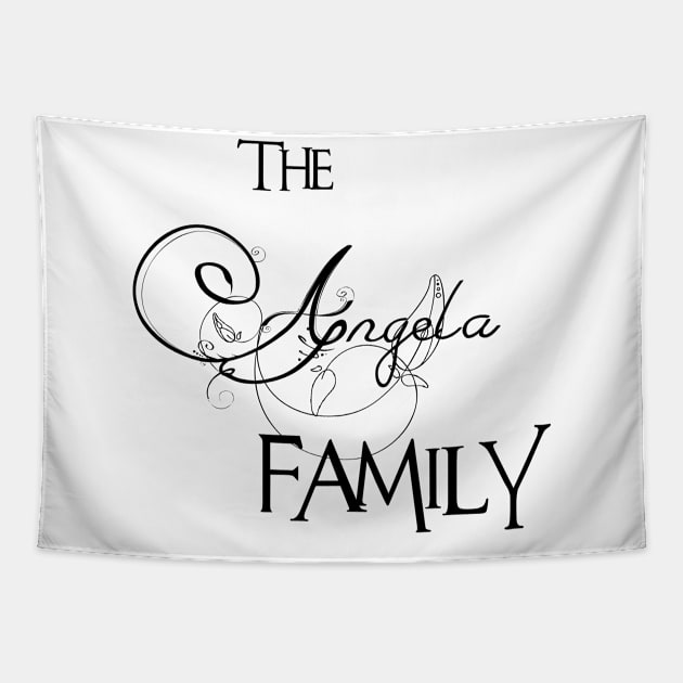 The Angela Family ,Angela Surname Tapestry by Francoco