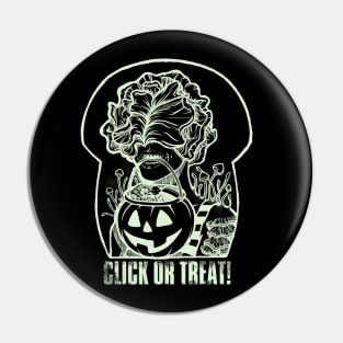 Trick-or-Treating Clicker (Dark) Pin