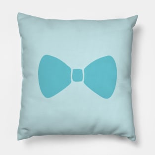 Simple Turquoise Ribbon Bow Pillow