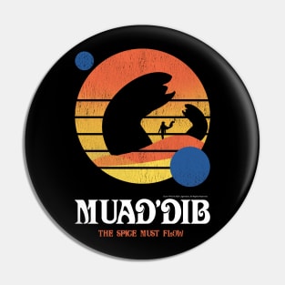 Muaddib, The Spice Must Flow, Vintage Arrakis Pin