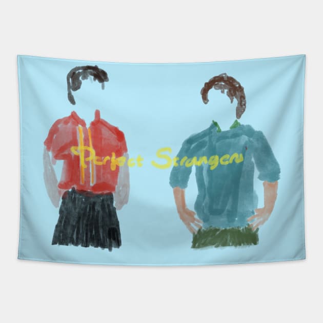 Perfect Strangers Classic Logo Tapestry by CaptainOceanSkydive