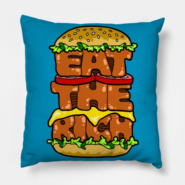 Eat The Rich Pillow by ReclusiveCrafts