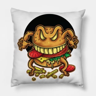 Burger Hamburger I Love Cheeseburgers Pillow