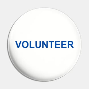 Volunteer - Blue Pin