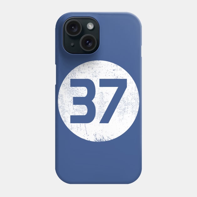 Number 37 Tee Phone Case by J. Rufus T-Shirtery