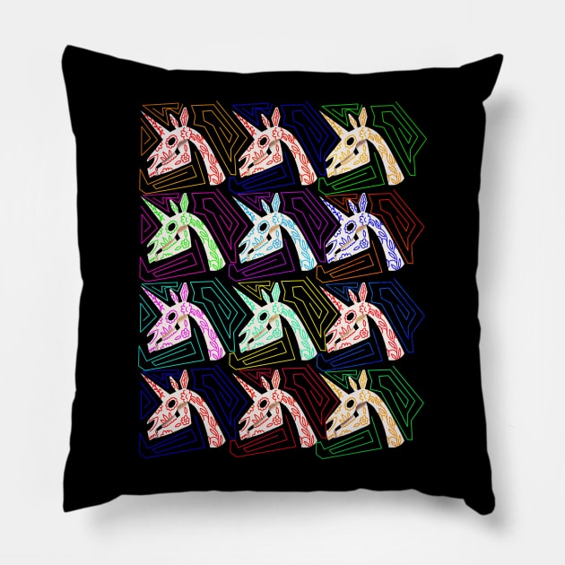 Dia De Los Unicornios Pillow by Thatssounicorny