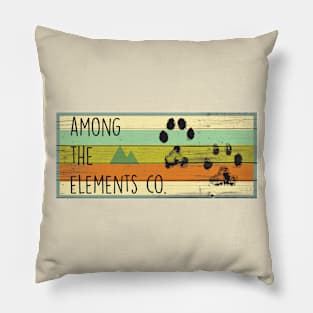 Among the Elements Co. Wood Paw Print Pillow