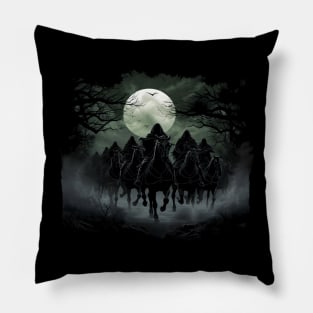 The Nine Riding by the Moon - Fantasy Pillow