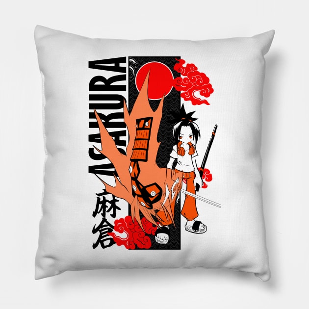 Shaman King  japan yoh Pillow by paisdelasmaquinas