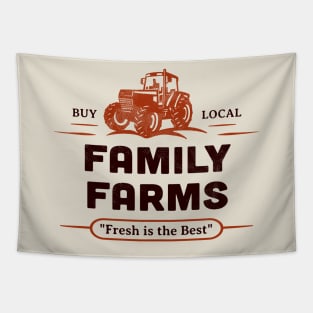 Buy Local Market Tractor Farmers Small Family Farms Retro Tapestry