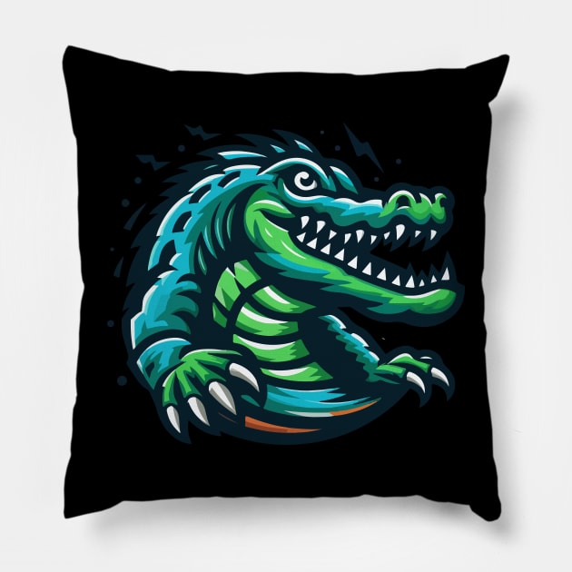 Crocodile Pillow by Pigxel 