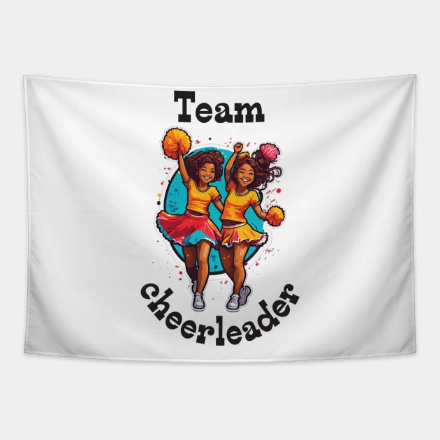 Team cheerleader Tapestry by BishBashBosh