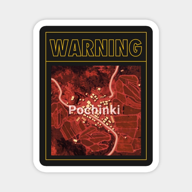 Warning Pochinki Magnet by Dzulhan