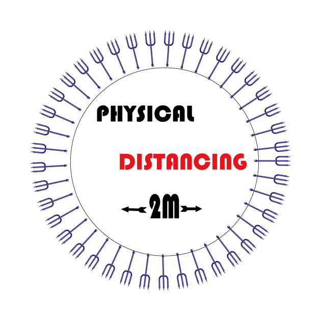 Social distancing keep the distance 2m by simsim