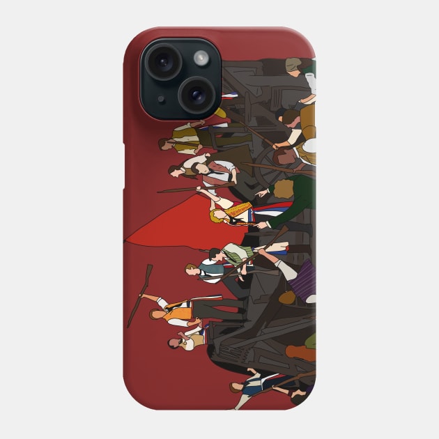 Les Miserables Barricade Phone Case by byebyesally