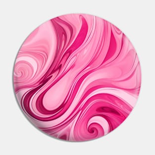 Abstract Pink Swirls Pin