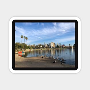 MacArthur Park Los Angeles Pond Reflection Magnet