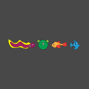 Colorful sea creatures T-Shirt